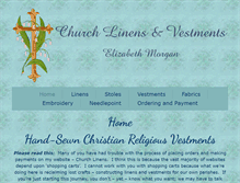 Tablet Screenshot of churchlinens.com
